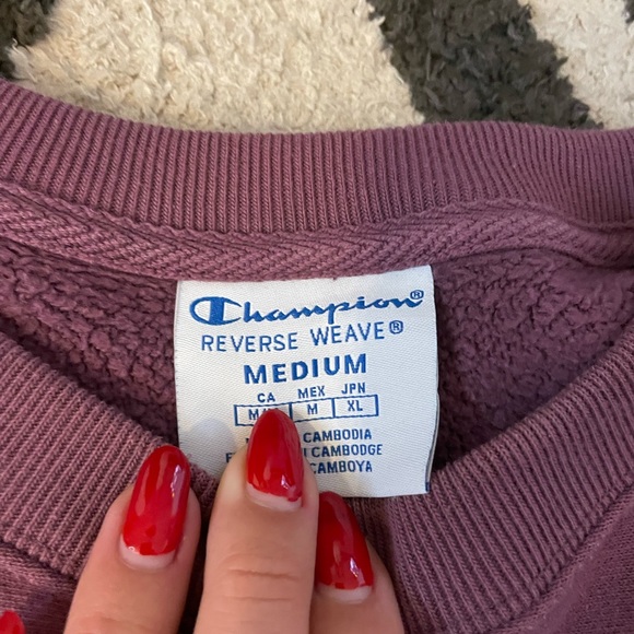 Long sleeve cropped champion sweatshirt - Picture 2 of 2